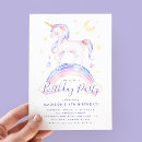 Search for birthday invitations Unicorn party