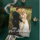 Search for holiday wedding announcement cards First christmas