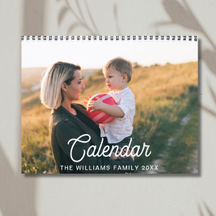 2025 Modern Create Your Own Custom Family Photo  Calendar