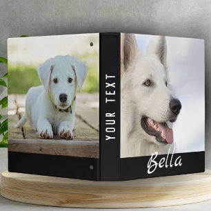 2 Custom Full Photos Pet Dog Photo Album  3 Ring Binder