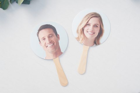 DIY: Wedding Reception Hand Fan Game