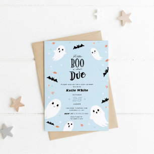 A Little Boo is Almost Due Halloween Baby Shower I Invitation