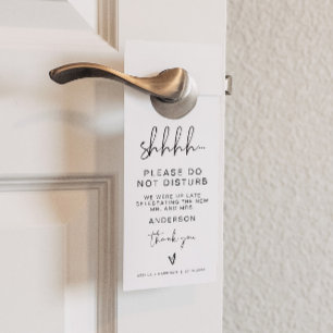 ADELLA Edgy Modern Minimal Wedding Party Door Hanger