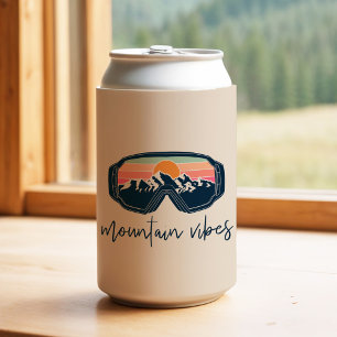 ALLIE Pink Mountain Vibes Ski Bachelorette Group Can Cooler