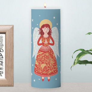 Angel Pillar Candle