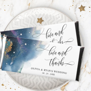 Any Event, Personalized Elegant Celestial  Hershey Bar Favors