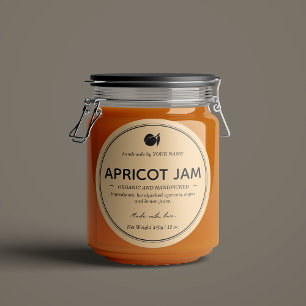 Apricot Jam Jar Label Packaging Design