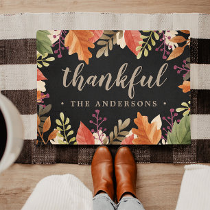 Autumn Bounty   Personalized Thanksgiving Doormat