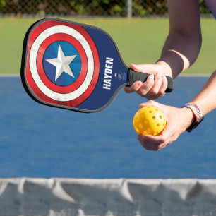 Avengers Classics   Captain America Brushed Shield Pickleball Paddle