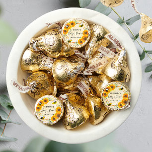 Baby shower bumble bee honeycomb sunflowers hershey®'s kisses®