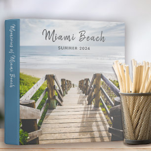 Beach Memories Photo Album Travel Scrapbook 3 Ring Binder