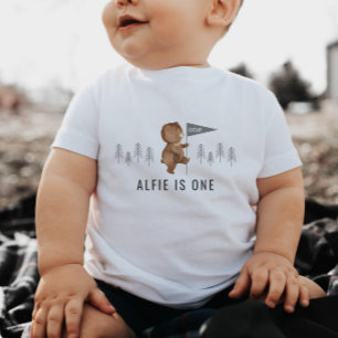 Bear Forest First Birthday Toddler T-shirt