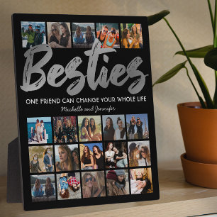 Best Friends   Besties Photo Collage Plaque