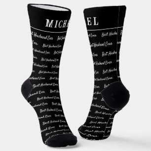 Best Husband Ever | Fun Monogram Socks