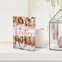 Besties | Best Friends Custom Collage Photo Block