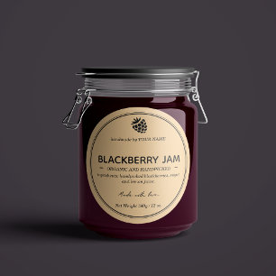 Blackberry Jam Jar Label Packaging Design