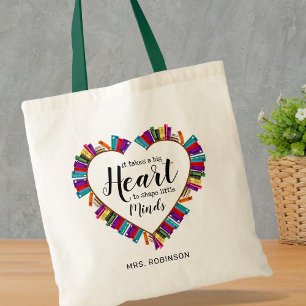 Bookworm Teacher Saying Gift Tote Bag