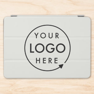 Business Logo   Modern Minimal Gray Professional iPad Air Cover