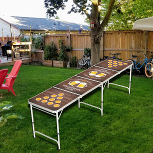 Cheers & Beers Custom Personalized Beer Pong Table