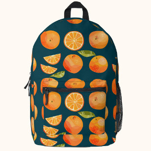 Citrus Oranges Printed Backpack