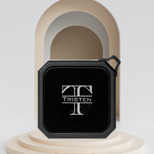 Classic Monogram Name Initials Bluetooth Speaker