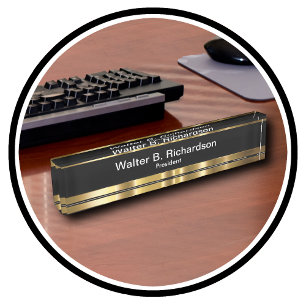 Classy Executive Gift iDea Nameplate