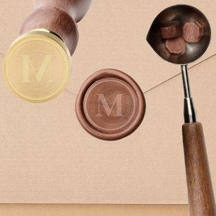 Create Custom Personalized Simple Elegant Monogram Wax Seal Stamp