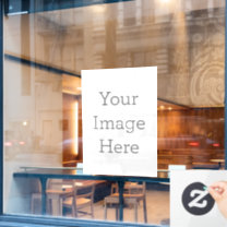 Create Your Own 28" x 40" Rectangle Window Cling