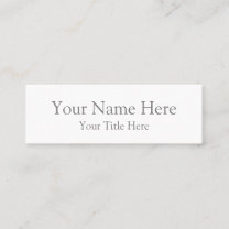 Create Your Own 3.0" x 1.0" Mini Business Cards