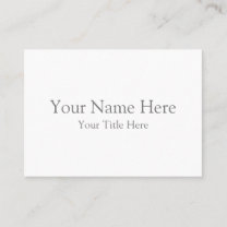 Create Your Own 3.5" x 2.5" White Business Cards