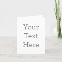 Create Your Own 4" x 5.6" Folded Thank You Card