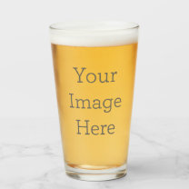 Create Your Own American Pint Glass Tumbler