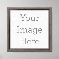 Create Your Own Canvas Print with Brown Frame