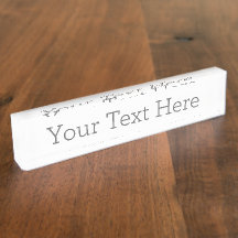 Create Your Own Name Plates