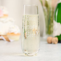 Create Your Own Engraved Stemless Champagne Flute