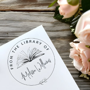 Create your own 'From the Library of' Bookplate Self-inking Stamp