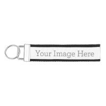 Create Your Own Grosgrain, Black Wrist Keychain