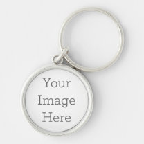 Create Your Own Premium Round Keychain, Small Keychain