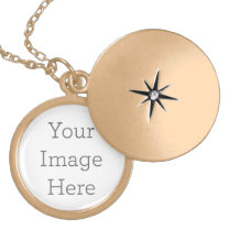 Create Your Own Round Gold Plated Locket