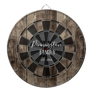 Custom Family Name Established Date Dart Board