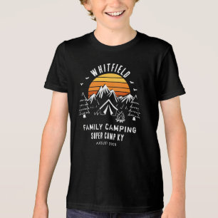 Custom Family Vacation Matching Camping Tri-Blend Shirt