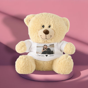 Custom Made Photo And Text Personalized Teddy Bear