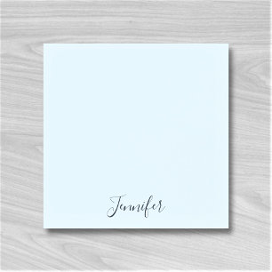 Custom Name Pastel Blue Personalized Notes