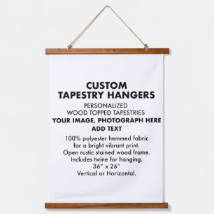 Custom Personalized TAPESTRY HANGER 26"x36"