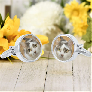 Custom Pet Or Family Photo Personalized Cufflinks