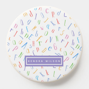 Cute Alphabet Pattern - Kids or Teacher PopSocket