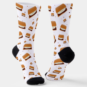 Cute Fun S’more Food  Socks