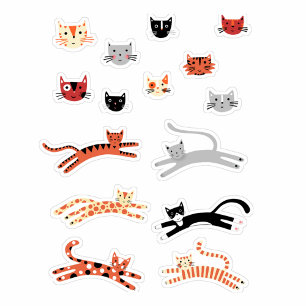 Cute Kitty Cat Pet Animal Sticker