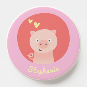 Cute Piglet - Personalized Kids  PopSocket