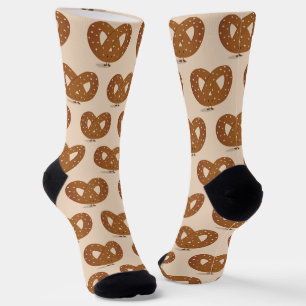 Cute Salted Pretzel Food Socks